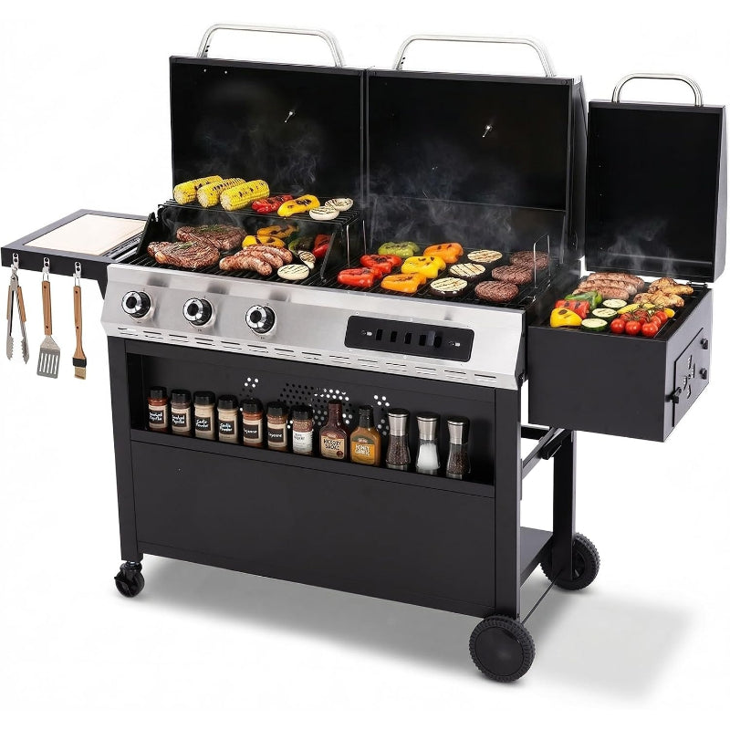 3-Burner Combo Grill