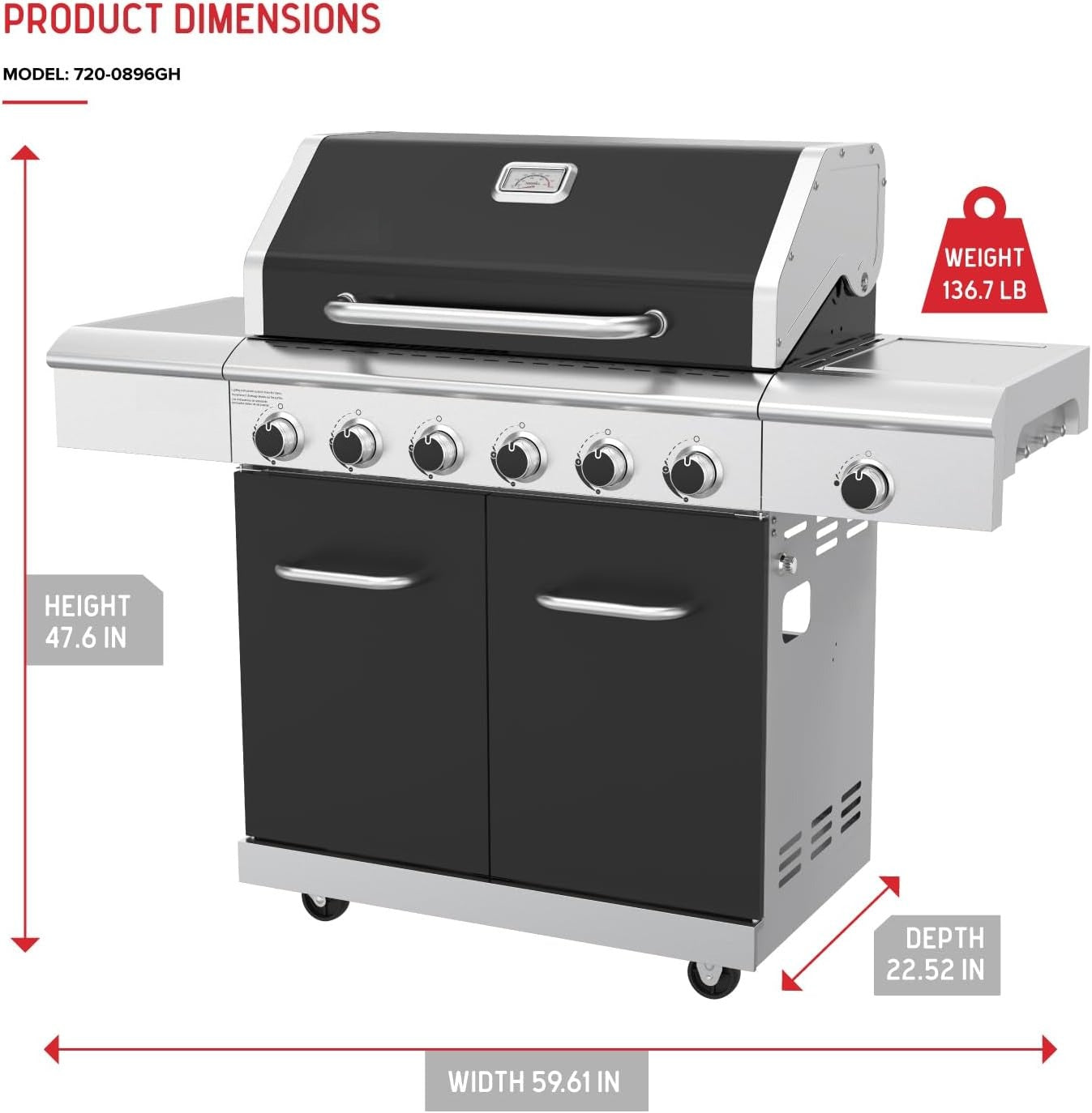 Deluxe 6-Burner Gas Grill