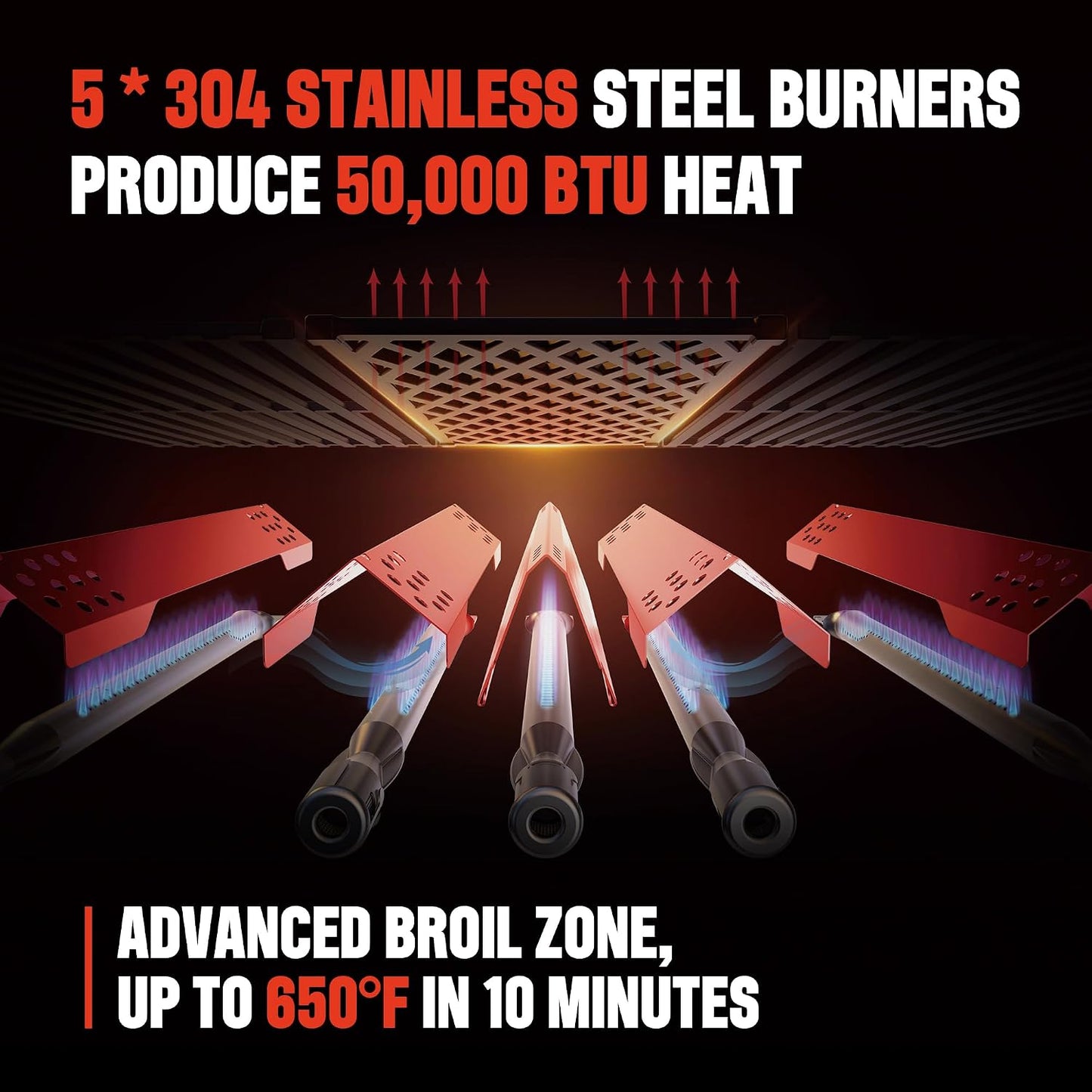 4+1 Burner Natural Gas Grill