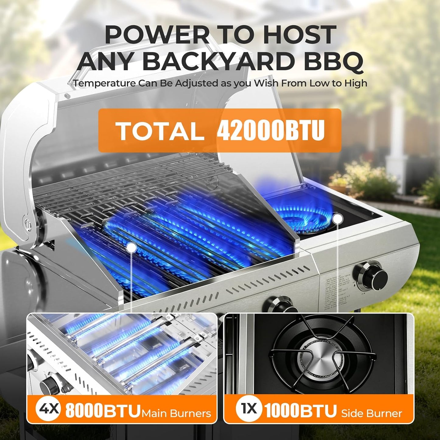 4-Burner Gas Grill