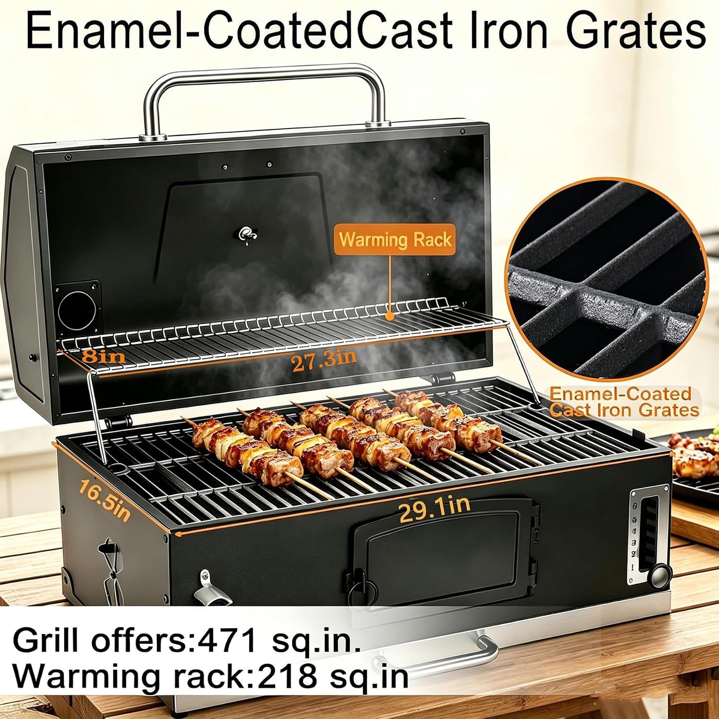 29-Inch Charcoal Grill Kit