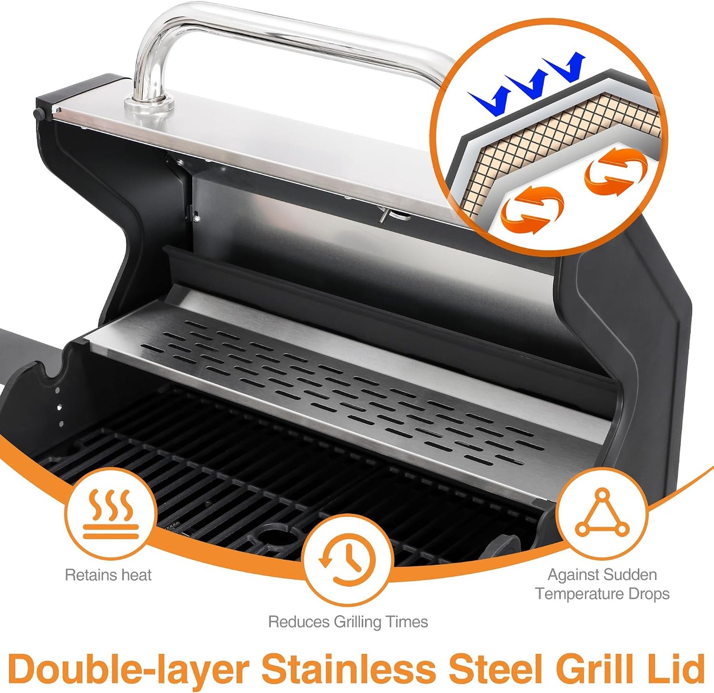 5-Burner 4-in-1 Combo Grill