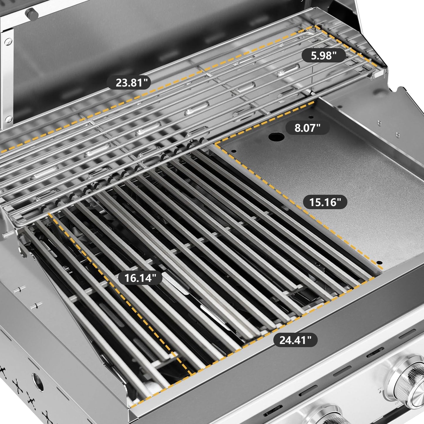 4-Burner 304 SS Gas Grill
