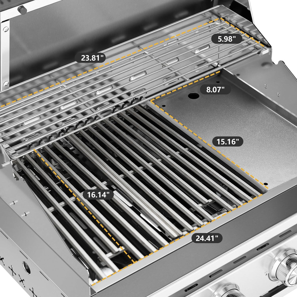 4-Burner 304 SS Gas Grill