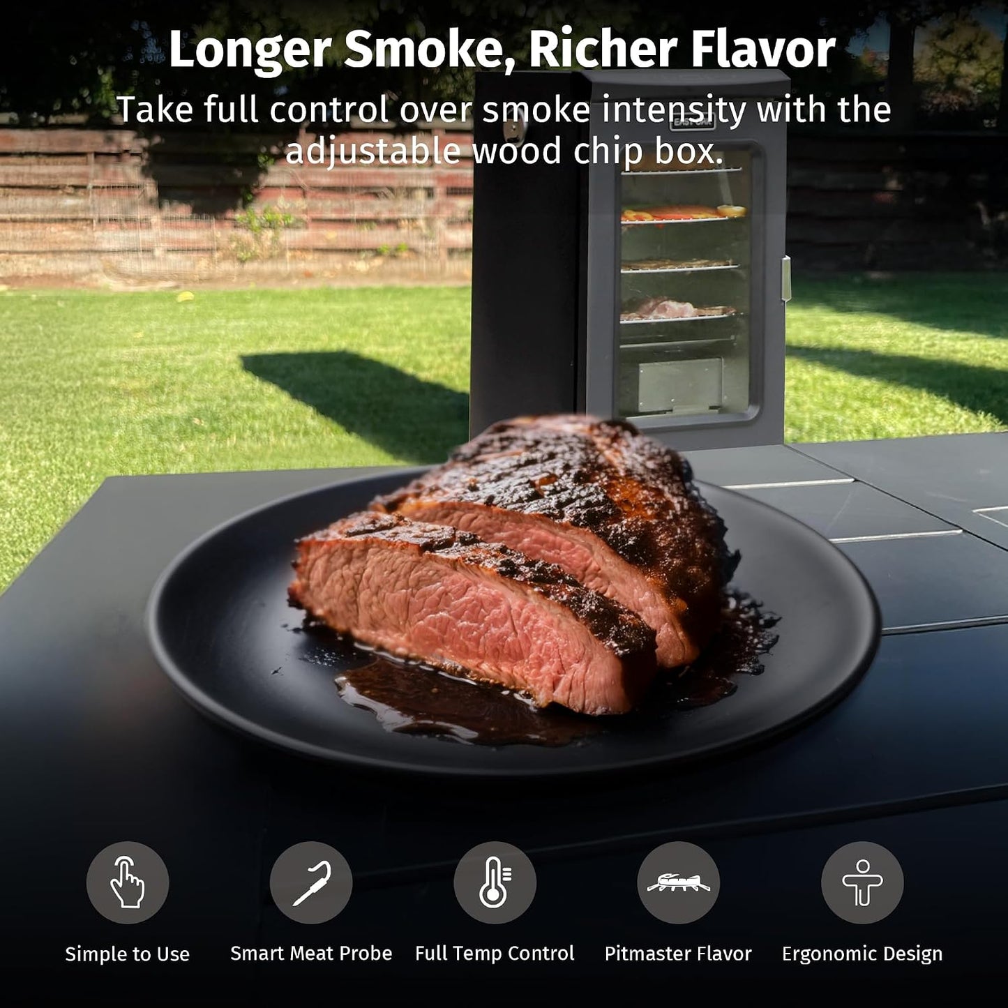 30" Electric Smoker, Night Blue