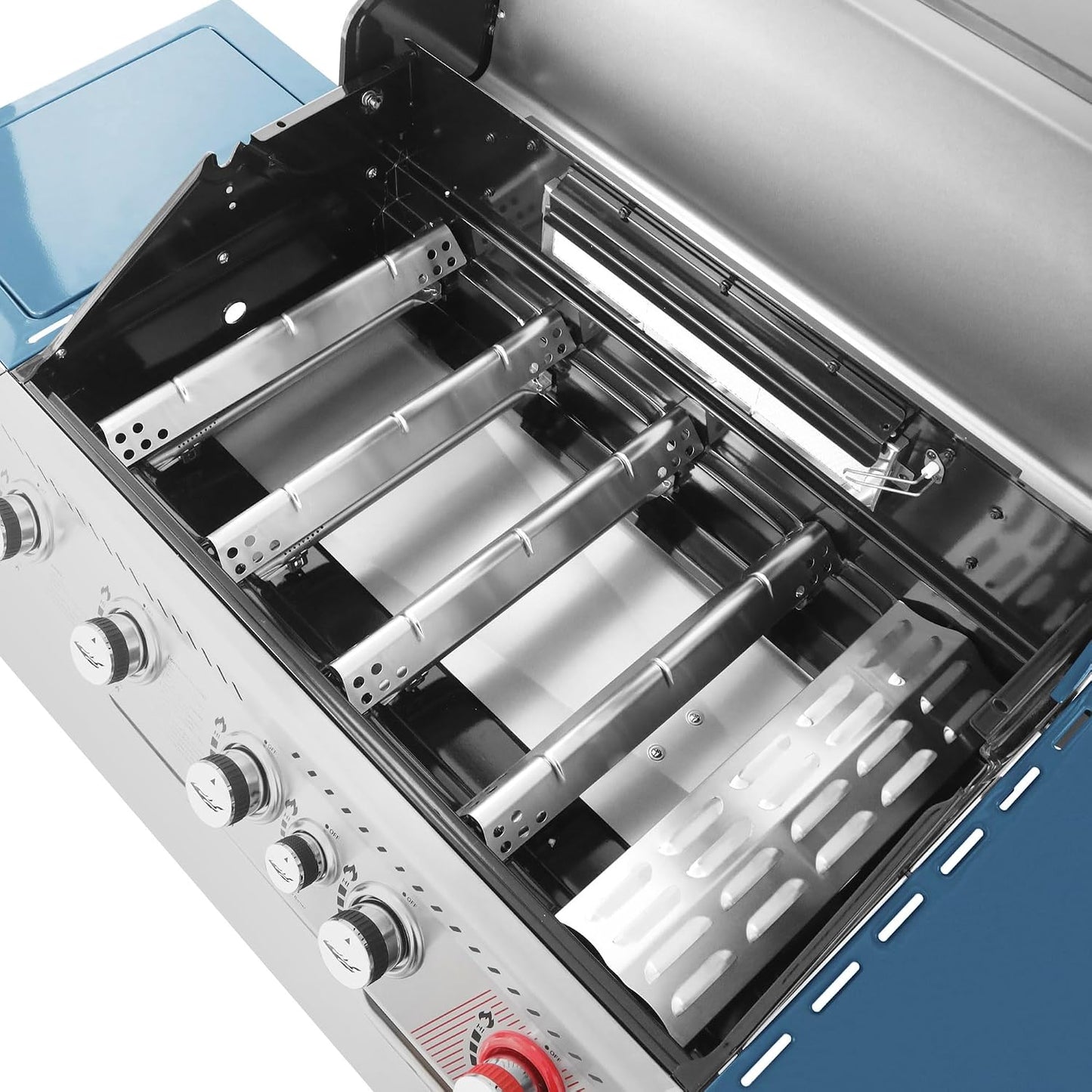 5-Burner Gas Grill, Blue