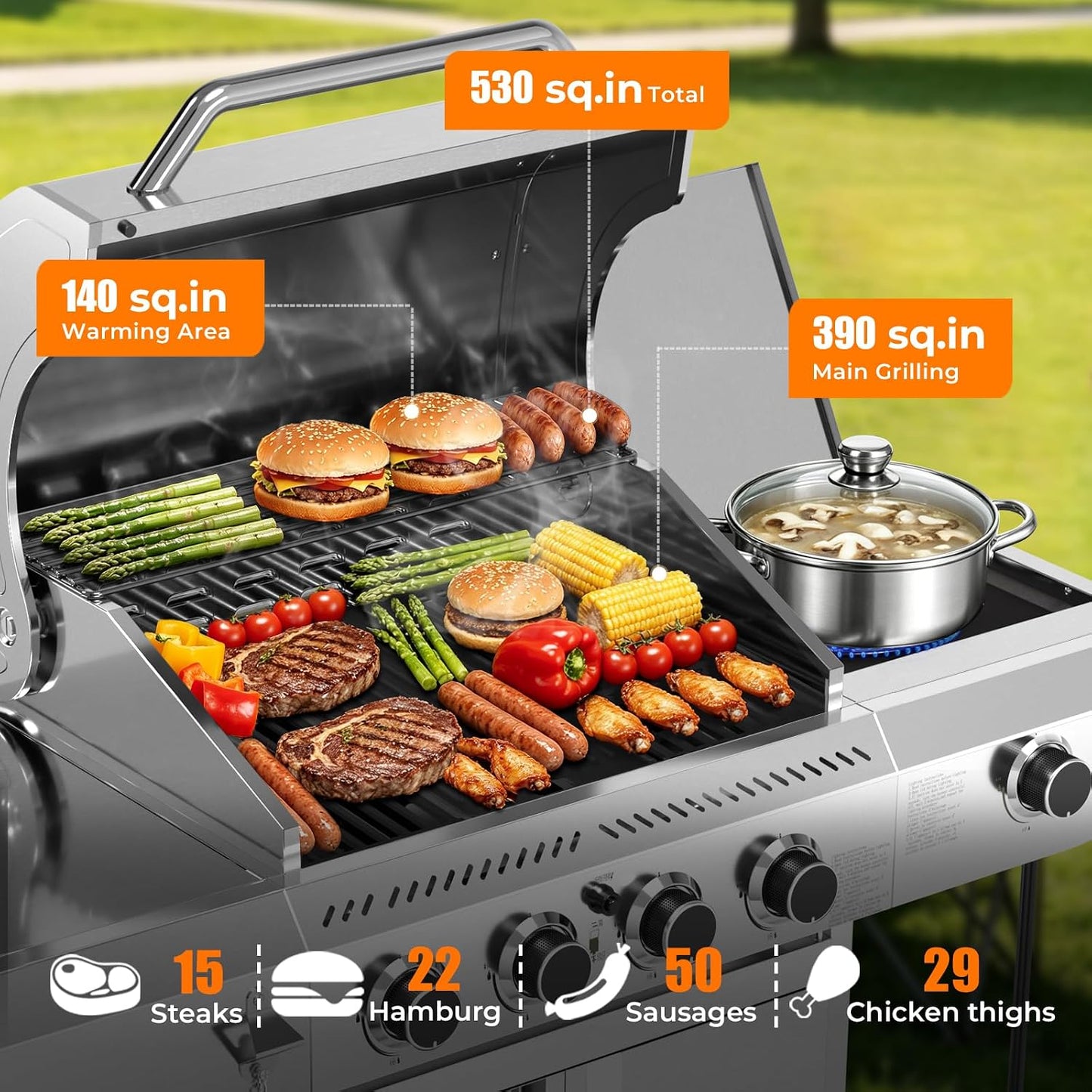 4-Burner Gas Grill