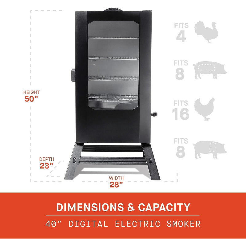 40" Digital Electric Smoker Bundle