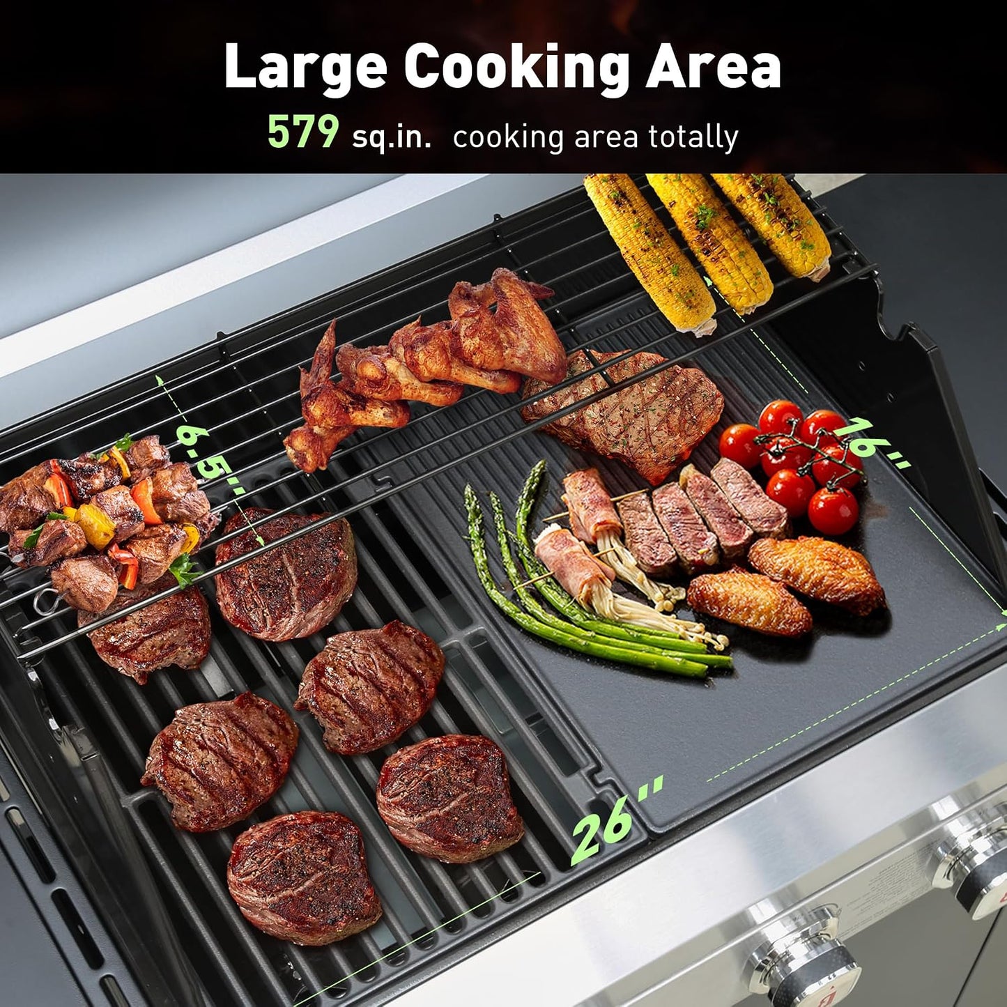4-Burner Grill Island
