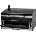Built In Large Black Charcoal BBQ Grill